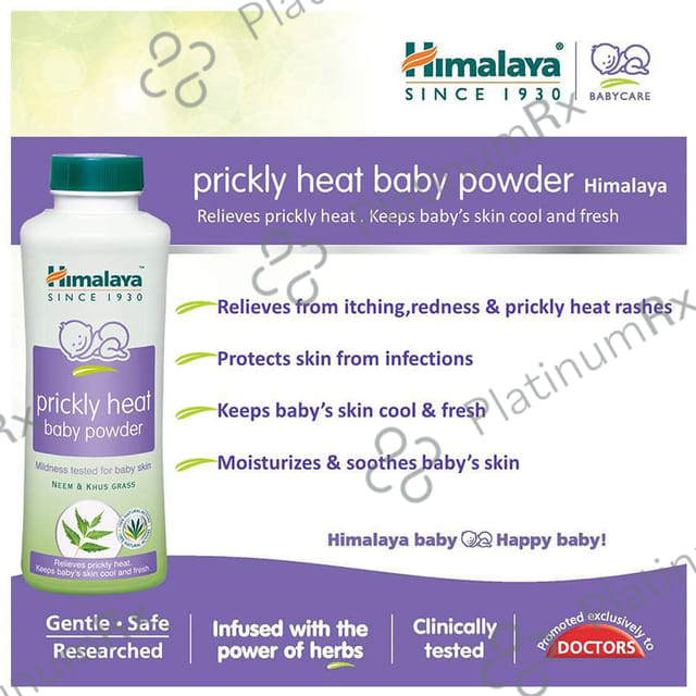 Himalaya Prickly Heat Baby Powder Neem & Khus Grass