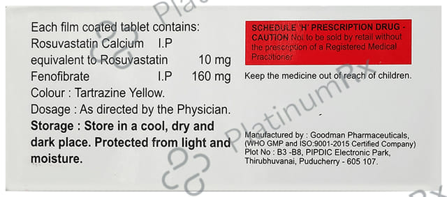 Glyvas F 160/10mg Tablet 10s