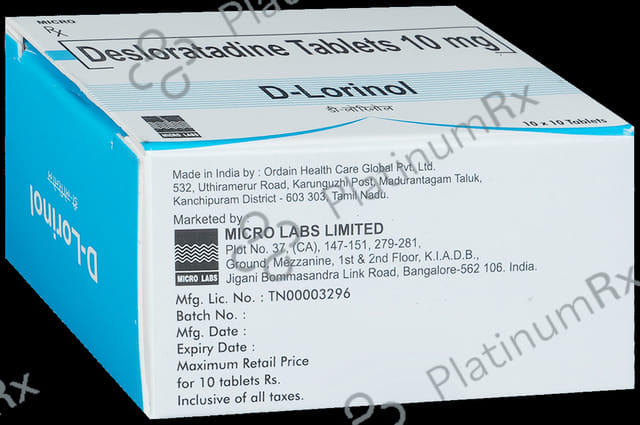 D Lorinol 10mg Tablet 10s