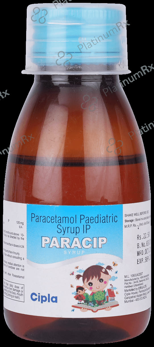 Paracip 125mg Syrup 60ml