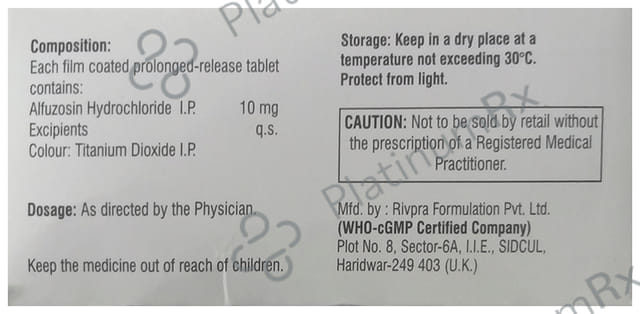 Alfuset 10mg Tablet PR 10s