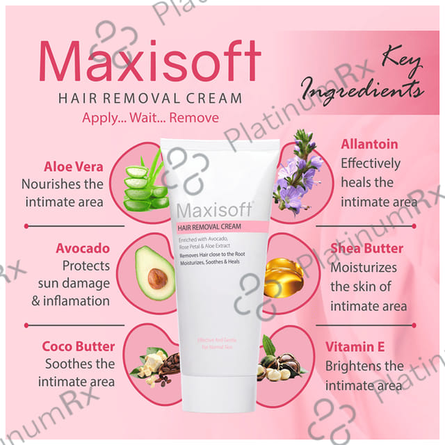 Maxisoft Hair Removal Cream (60gm Each) 4 Tubes