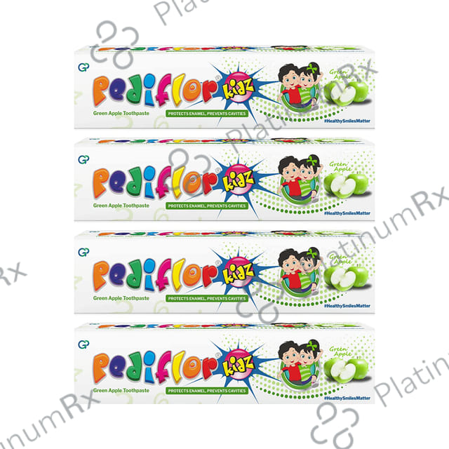Pediflor Kidz Toothpaste (70gm Each) Green Apple