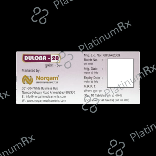 Duloba 20 Tablet