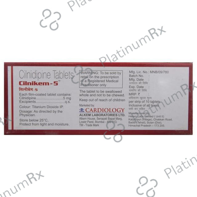 Cilnikem 5mg Tablet 10s
