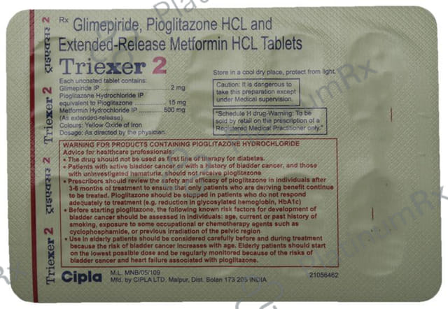 Triexer 2/500/15mg Tablet ER 10s
