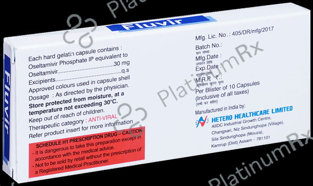 Fluvir 30mg Capsule 10s
