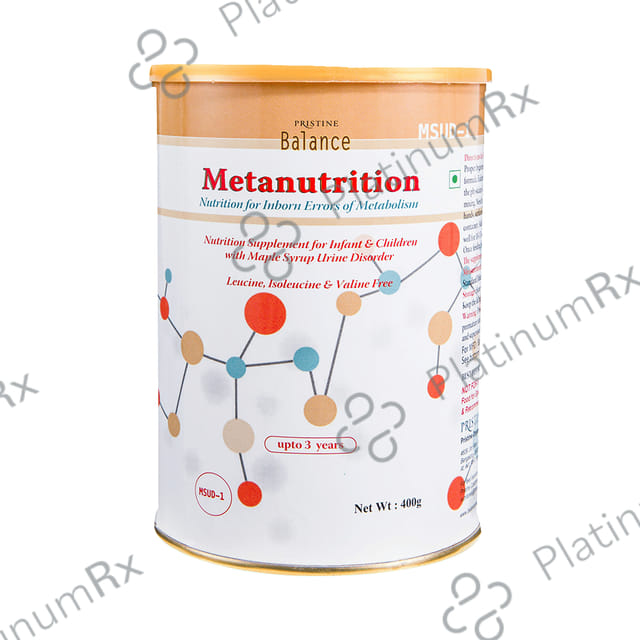 Pristine Balance Metanutrition MSUD 1 (Upto 3 Years) for Metabolism - Flavour Powder Unflavoured