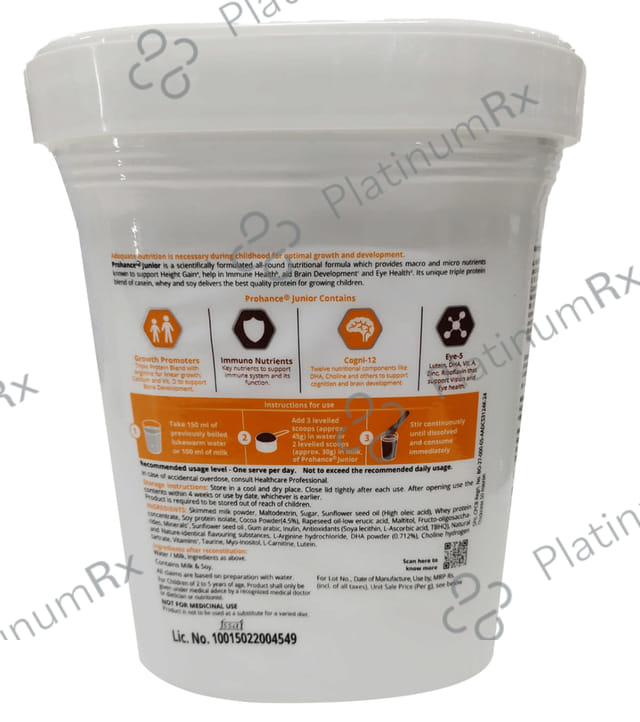 Prohance Junior Chocolate Flavour Powder 400gm