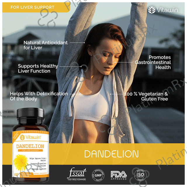 Vitawin Dandelion 500mg Vegetarian Capsule