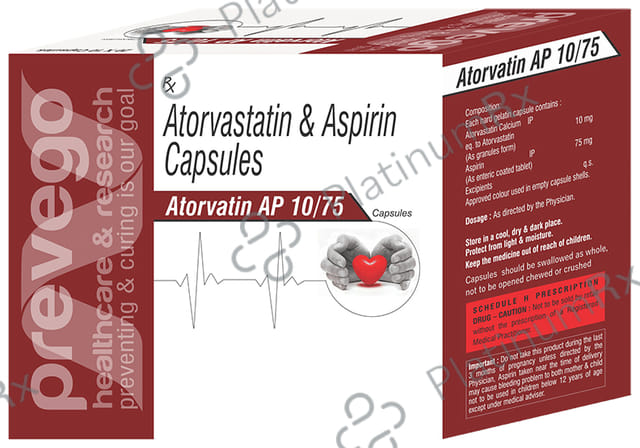 Atorvatin AP 10/75mg Capsule 10s