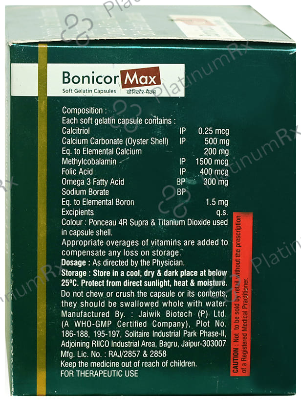 Bonicor Max Softgel Capsule 15s