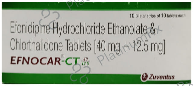 Efnocar-CT 40/12.5mg Tablet 10s