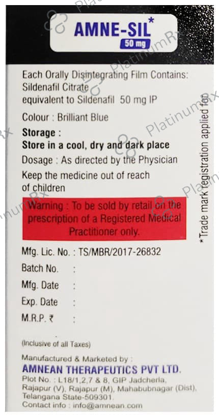 Amne Sil 50mg Orally Disintegrating Strip 1s