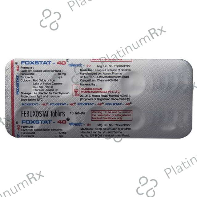 Foxstat 40mg Tablet 10s