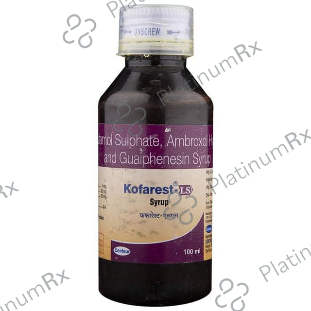 Kofarest LS 15/50/1mg Syrup 100ml