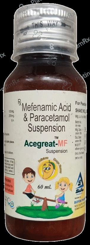 Acegreat MF 100/250mg Mango Oral Suspension 60ml