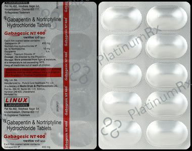 Gabagesic NT 400/10mg Tablet 10s