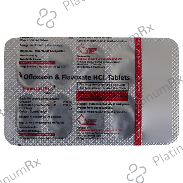 Flavoral Plus 200/200mg Tablet 10s