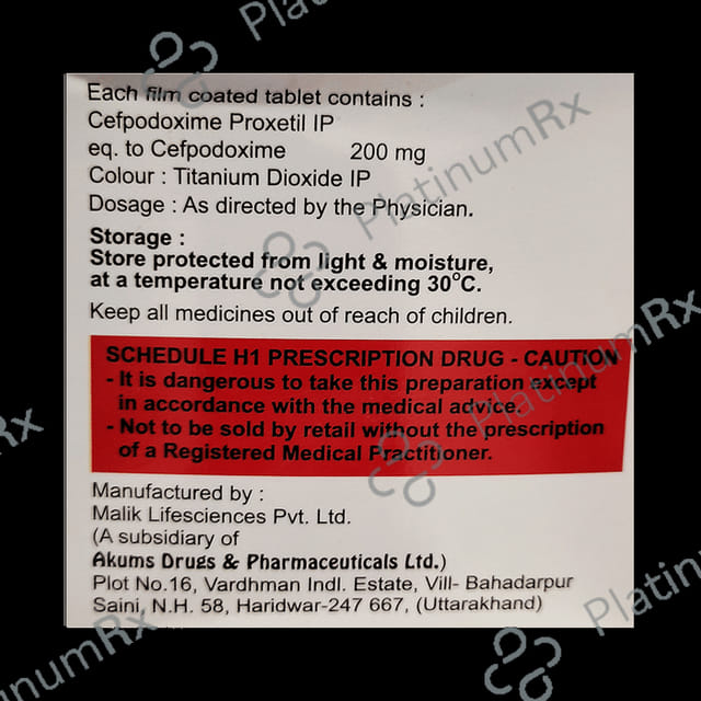Cefopen 200mg Tablet 10s