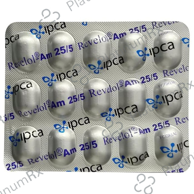 Revelol AM 25/5mg Tablet PR 15s