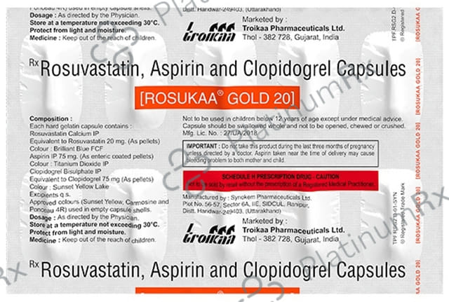 Rosukaa Gold 75mg/20mg/75mg Capsule
