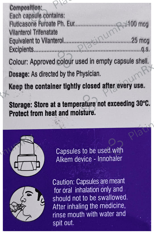Viloresp Pulmicaps 100mcg/25mcg Capsule 15s
