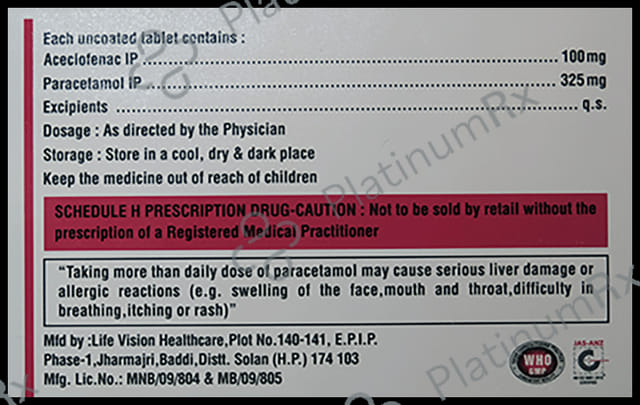 Acebust Plus 100/325mg Tablet 10s