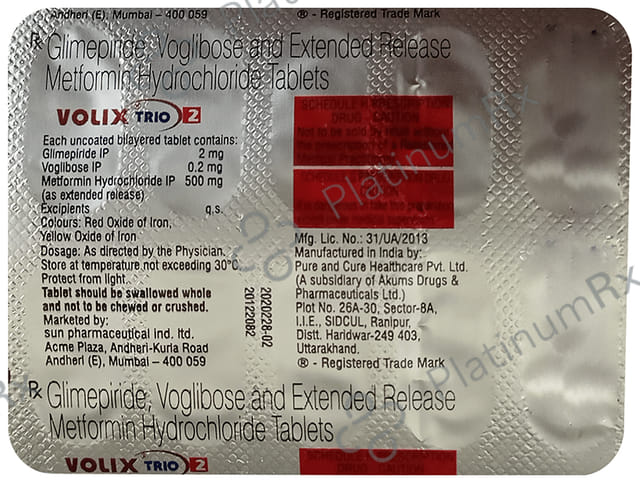 Volix Trio 2/500/0.2mg Tablet ER 10s
