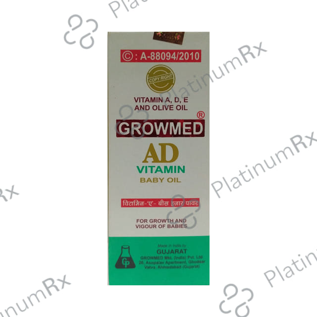 Growmed AD Vitamin Baby Oil 100ml