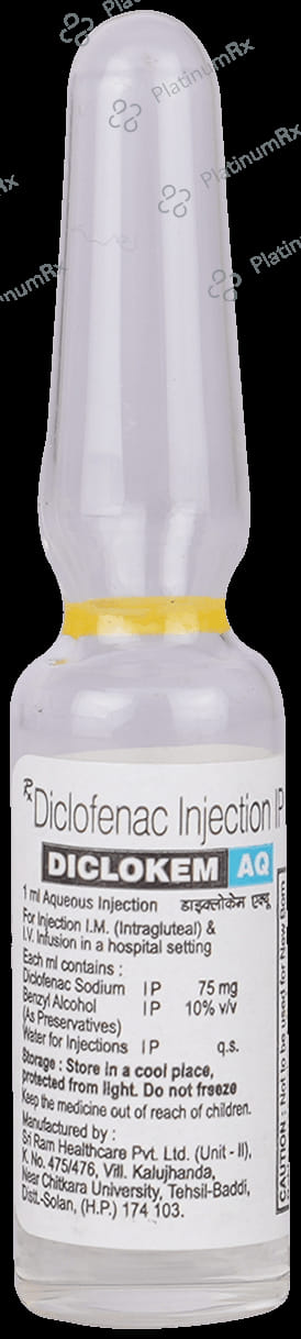 Diclokem AQ 75mg Injection 1ml