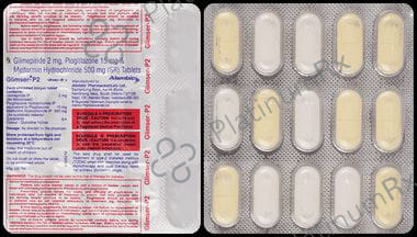 Glimser P 2/500/15mg Tablet SR 15s