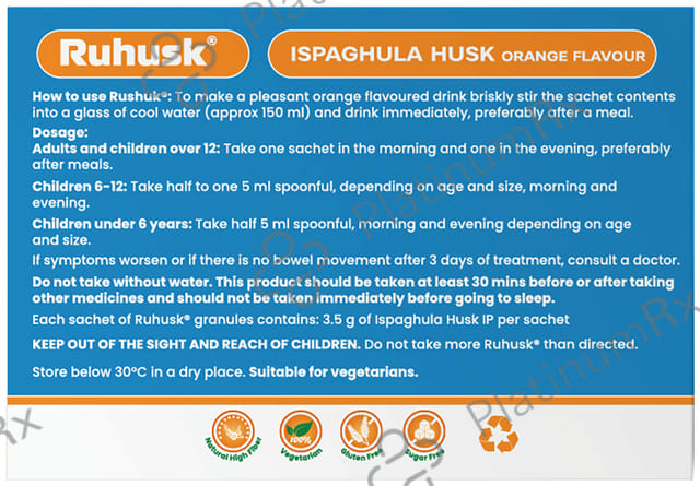 RuHusk Isabgol Orange Sachet