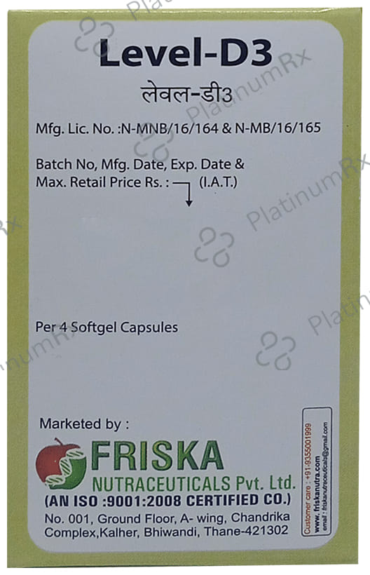 Level D3 Softgel Capsule 4s