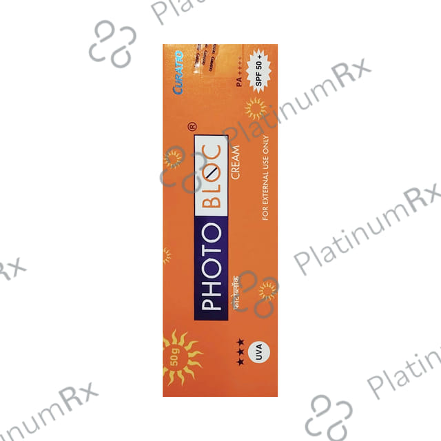 Photobloc Sunscreen SPF 50+ PA++++ Broad Spectrum UVA/UVB Protection Cream 50gm