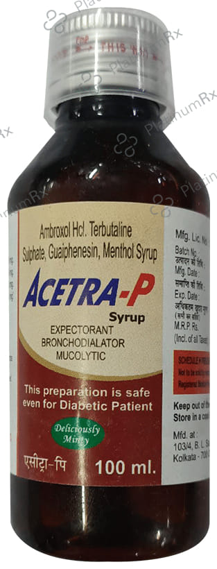 Acetra P Syrup Deliciously Minty 100ml