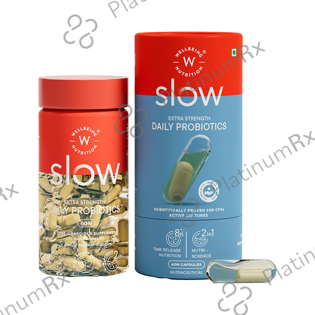 Wellbeing Nutrition Slow Gut Health with Prebiotics & Probiotics Vegan Omega Oil Capsule 60s