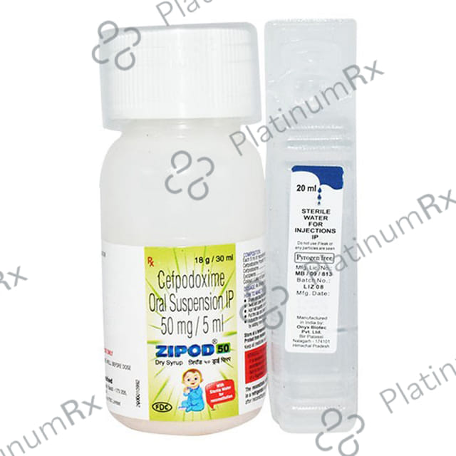 Zipod 50mg Dry Syrup 50ml