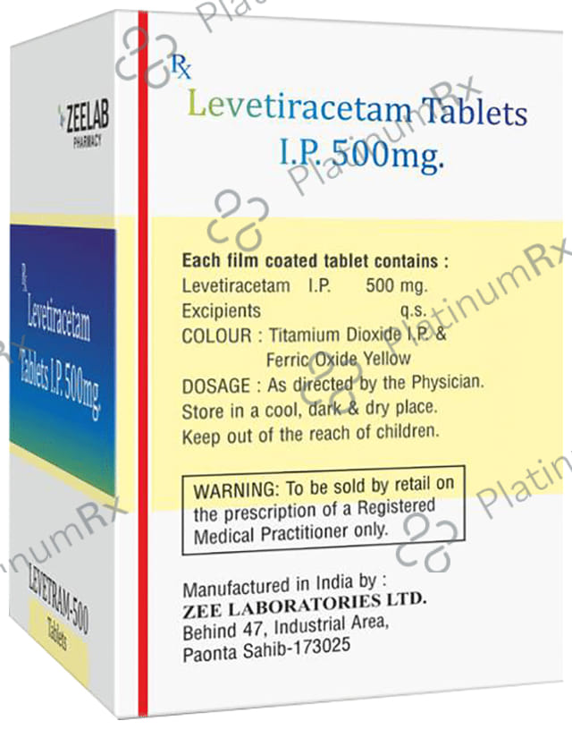 Levetram 500mg Tablet 10s (Zeelab Pharmacy)