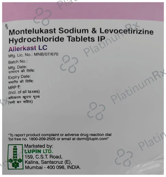 Allerkast LC 5/10mg Tablet 10s