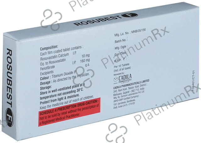 Rosubest F 10/160mg Tablet 10s