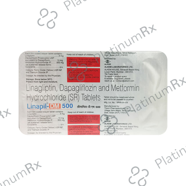 Linapil Dm 500mg Tablet 10s