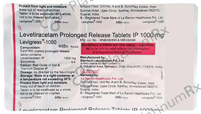 Levigress 1000mg Tablet PR 10s