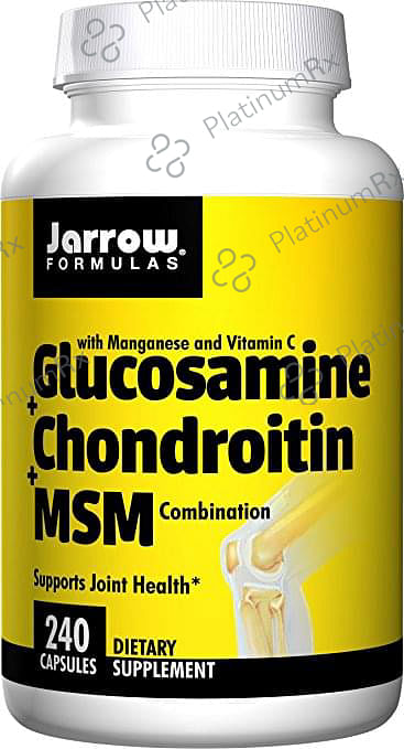Jarrow Formulas Glucosamine+Chondroitin+MSM Capsule - For Joint Health