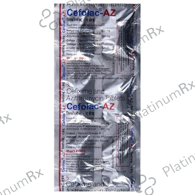 Cefolac AZ 500/200mg Tablet 6s