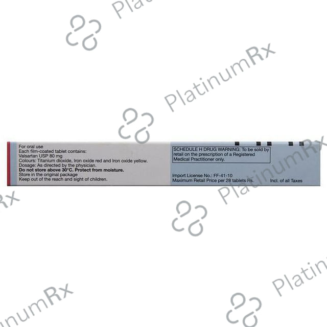 Diovan 80mg Tablet 14s