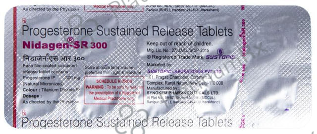 Nidagen SR 300mg Tablet 10s