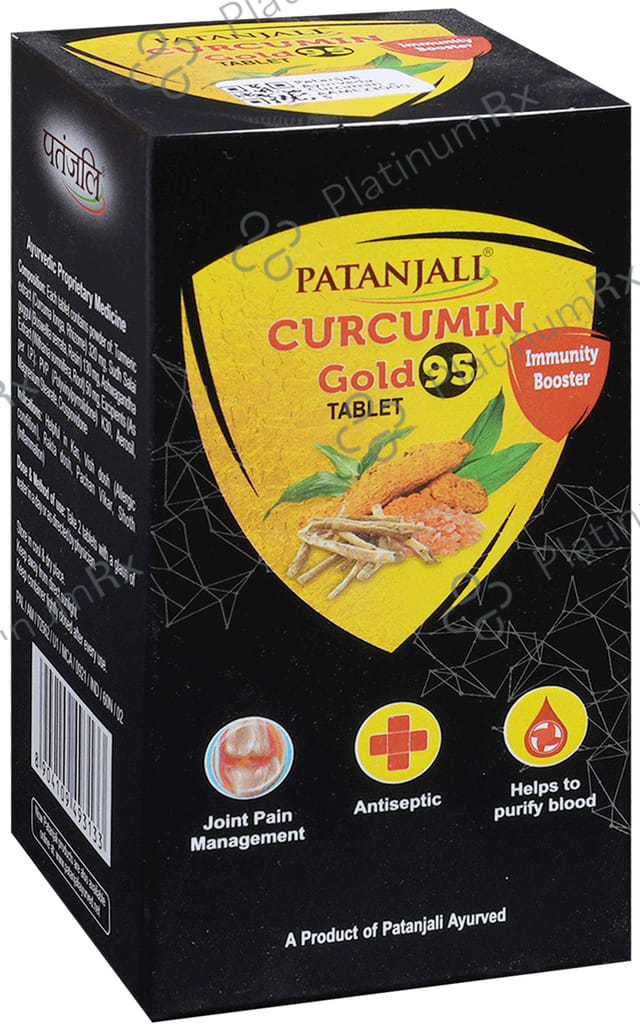 Patanjali Ayurveda Curcumin Gold 95 Immunity Booster Tablet