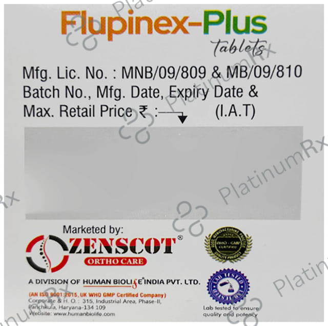 Flupinex Plus 100mg/325mg Tablet