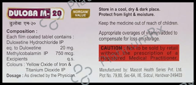 Duloba M 20 Tablet 10s